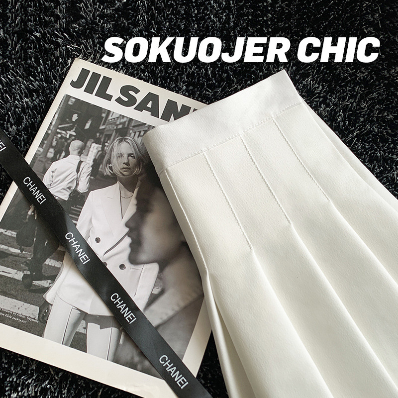 High-Quality Pleated for Women Summer A-Line High Waist Plus Size Student Anti-Exposure JK Short Skirt