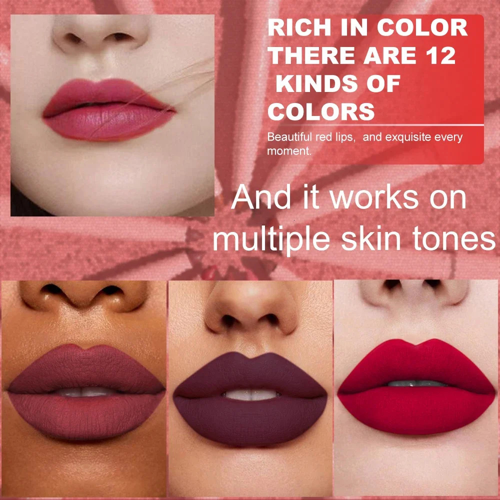 6pcs Lip Liner Pen Set Long-Lasting Waterproof Sweatproof Easy Coloring Non- Color Rendering Lip Gloss Set Beauty Makeup 250716