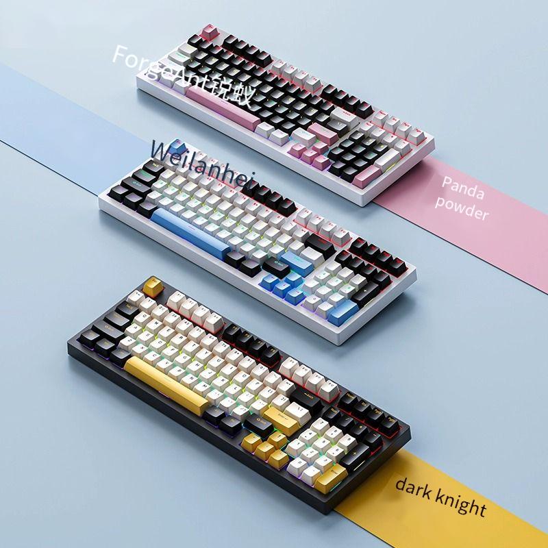 Designer Famous Brand Ruiyi F Mechanical Keyboard High Aesthetic Gaming Wired Office Laptop Blue Brown Red Switch