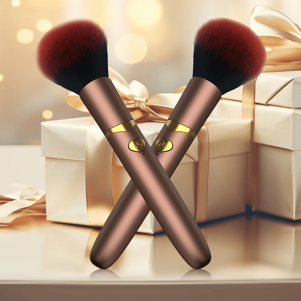 2 In 1 Portable Makeup Brush Rechargeable Electric Foundation Brush For Liquid Creams And Foundations 250716