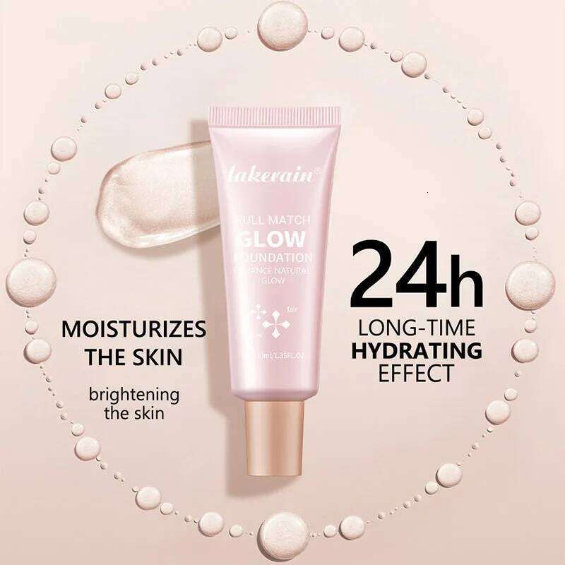 Gloss Liquid Foundation Lasting Concealer Full BB Cream Face Highlighter Corrector High Coverage Base Makeup Cosmetics X250718