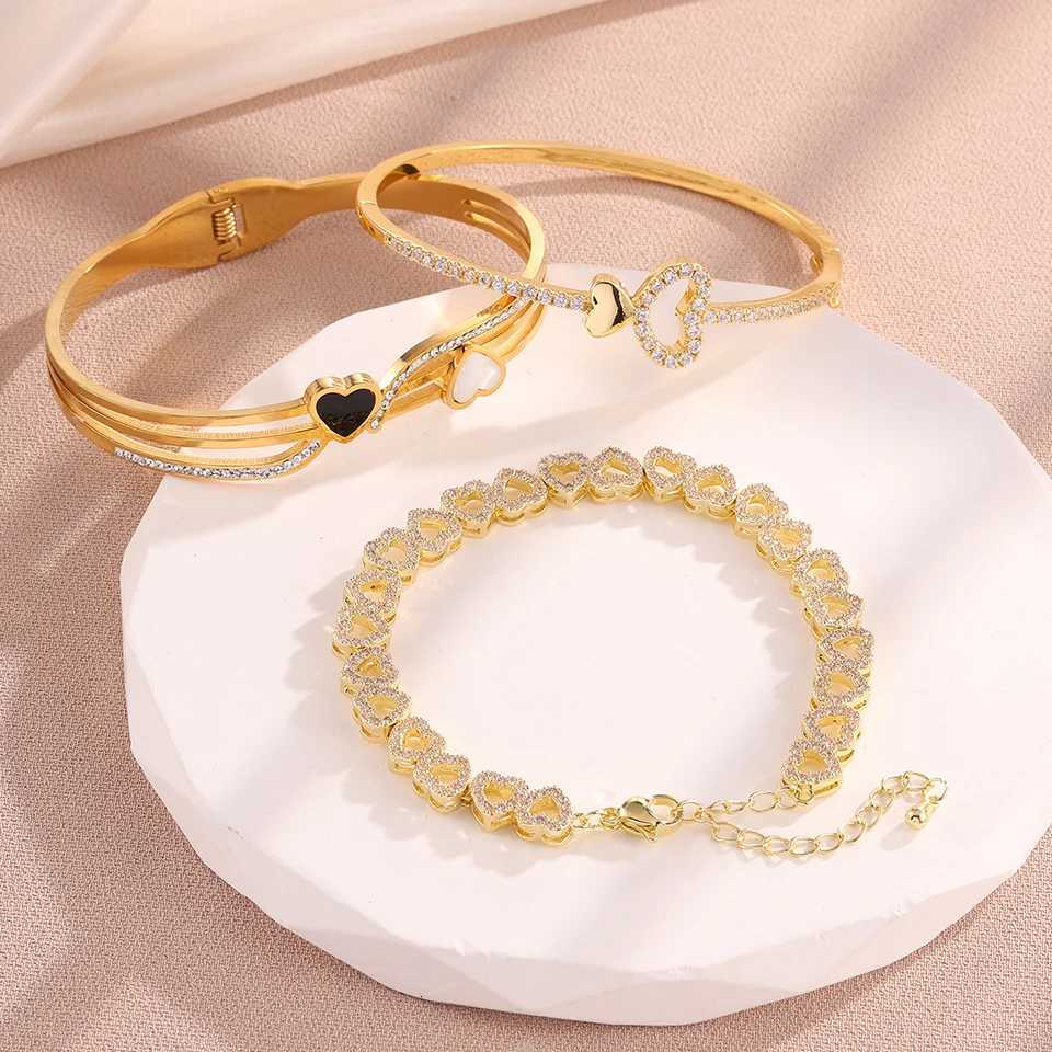 3KOL Fashion-shaped Design Series Stainless Steel Bracelets for Women Waterproof Fashion Jewelry Gift X250718