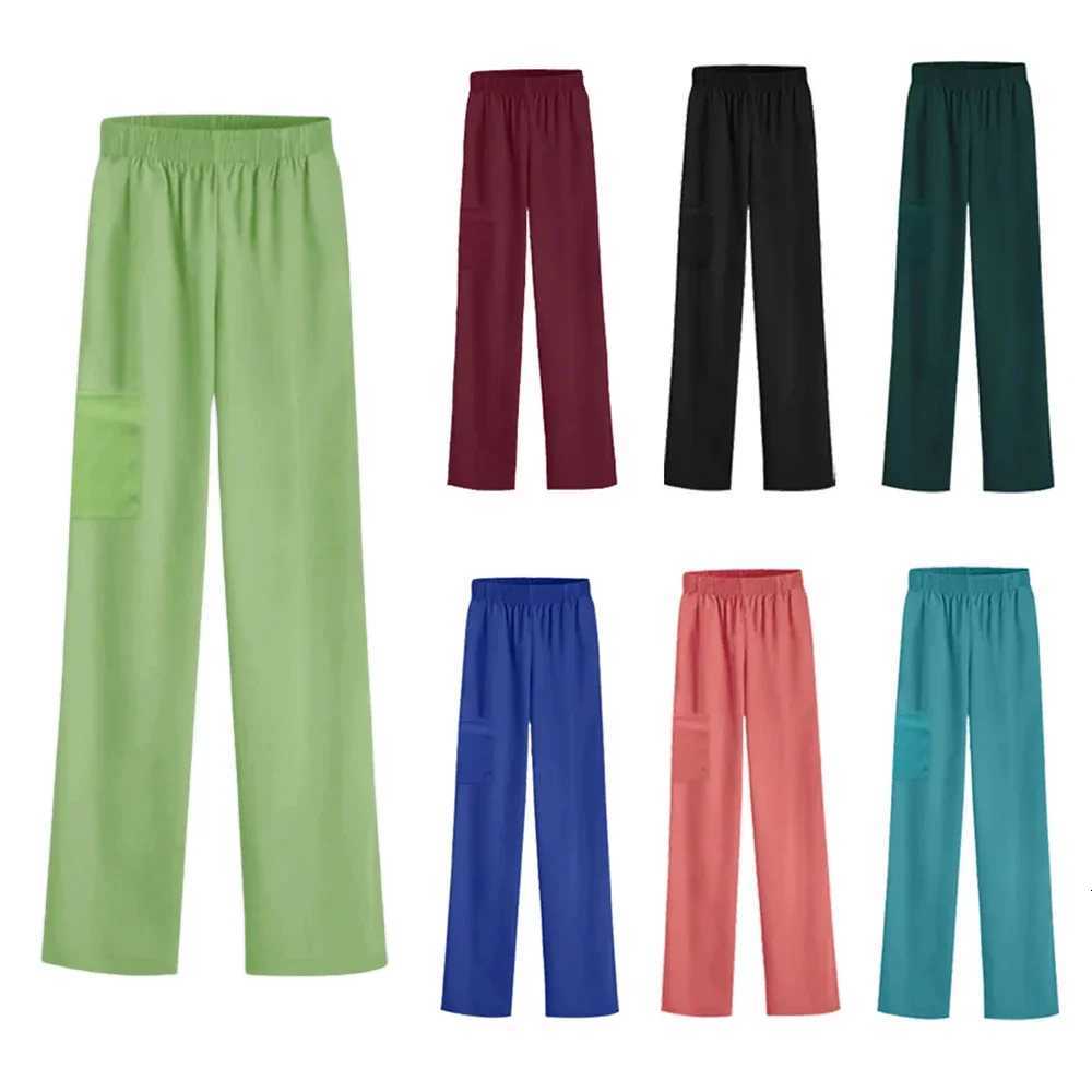 New Solid Color Soft Medical Uniform Bottoms Mens and Womens Medical Workwear Pants Nurse Accessories Scrub Bottoms Z250718