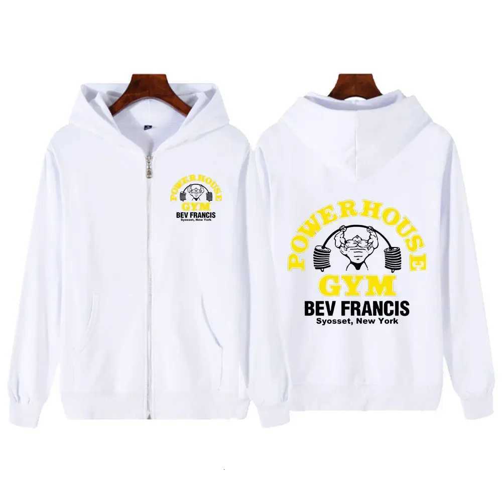 Gym Graphic Hoodie Olympia Fitness Weightlifting Exercise Hip-Hop Zip Up Sweatshirt Men Women Harajuku Zipper Hoodies X250718