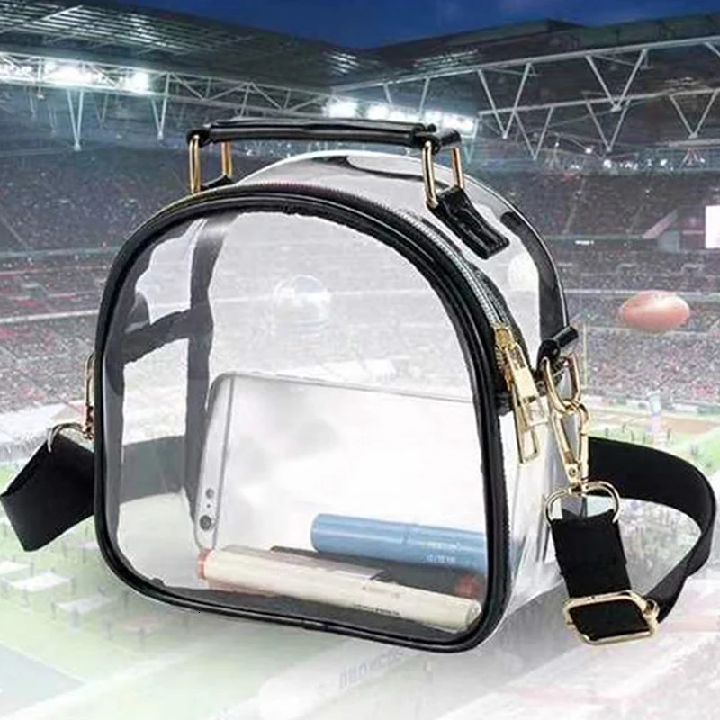 Clear Crossbody Bags Women Transparent Pvc Waterproof Tote Bags Jelly Messenger Shoulder Bag Girls ZipTravel Shopping Bags 250714