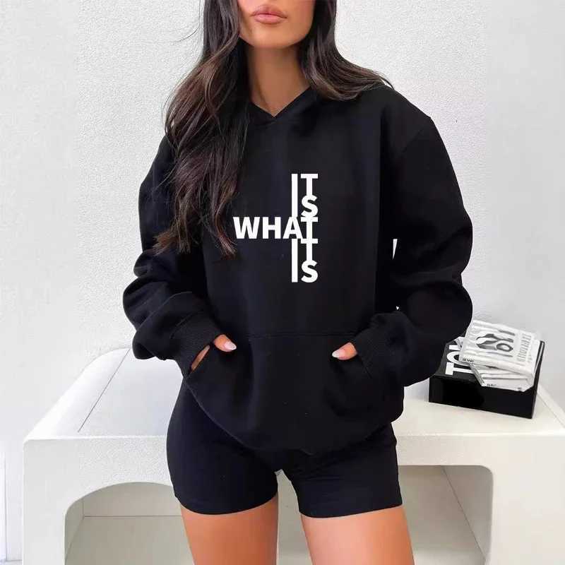 100% Cotton Long Sleeve Women Hoodie Fashion Letter Print Sweatshirt Fe Outer Clothing Pullover Tops XJ250717