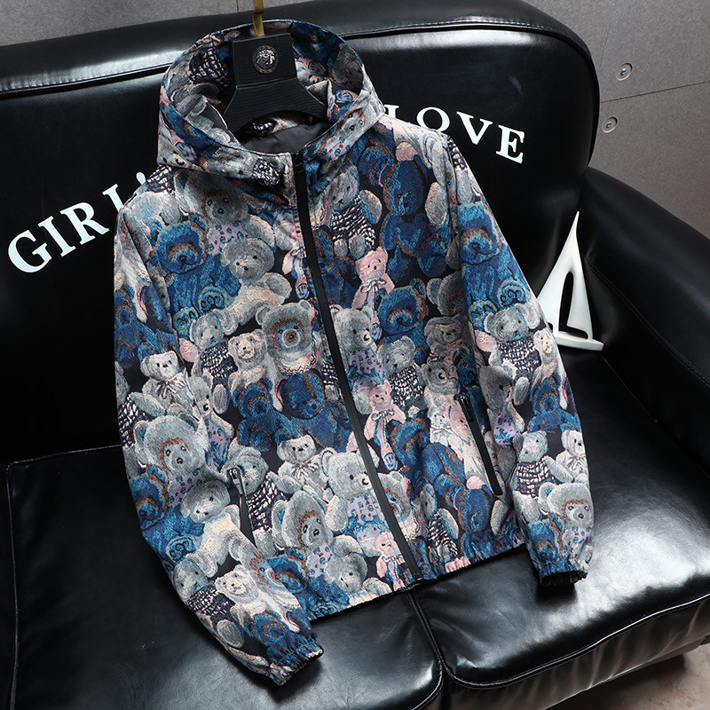 new Free shipping designer coat for man Casual jacket loose fashionable trendy handsome jacket outerwear
