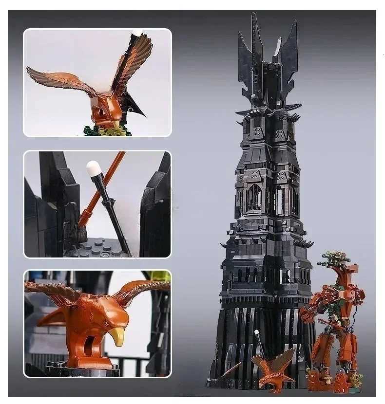 2359PCS Creative Lord of the Rings Tower of Orthanc Building Blocks Architecture Assemble Bricks Toy Gift For Children Adult Z250718