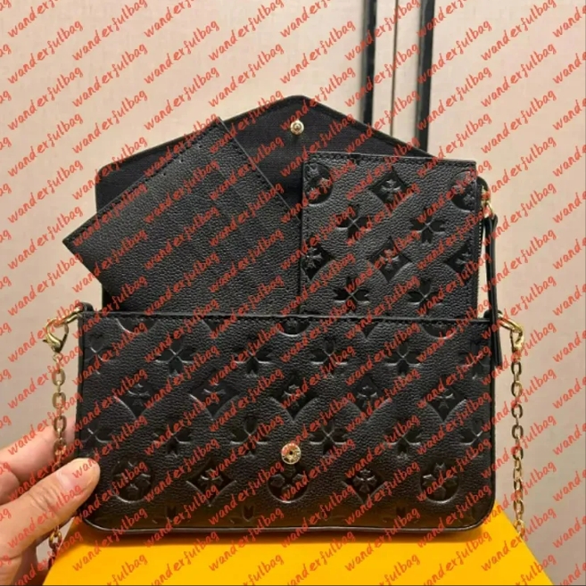 10A High Quality Multi Pochette 3pcs set Luxury Wallet Mini Purses Crossbody Designer Bag Woman Handbags Shoulder Bags Designers Women Purse tote Handbags