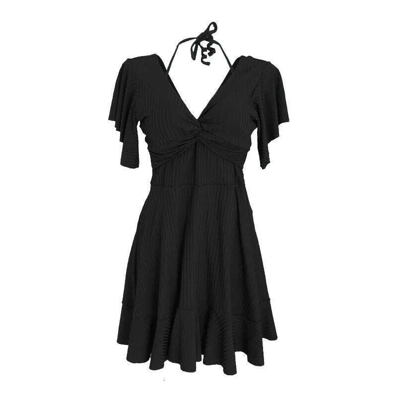 Large Size Female Fat Sister 100kg Belly Cover and Thin Skirt Flat Angle Conservative Loose Swimsuit