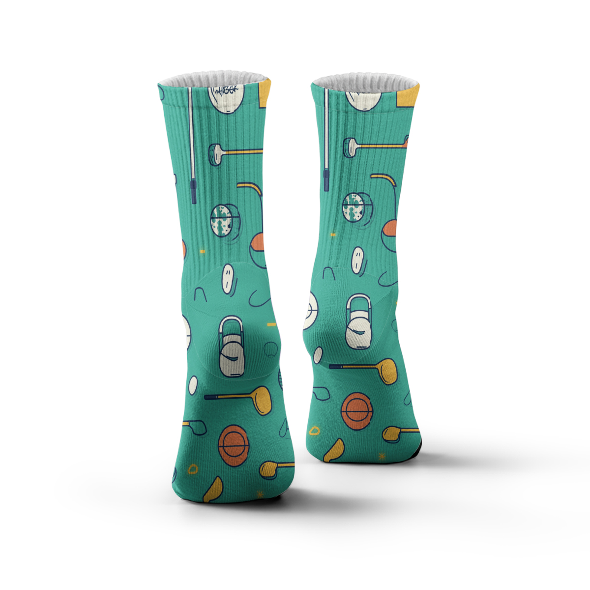 Groovy Golf Gear tube unisex ock Trendy Sports - Fun Vibes C058SOCKS