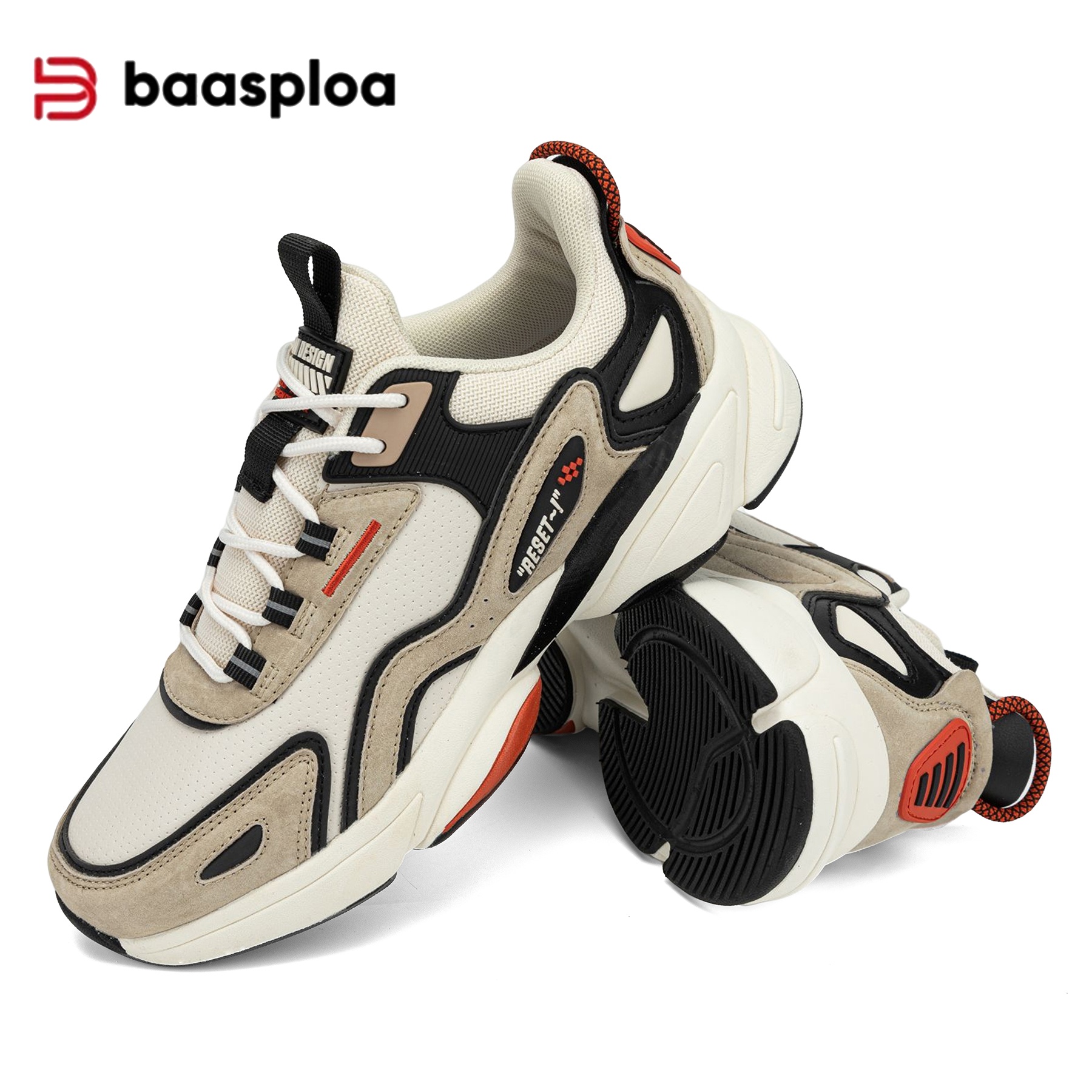 Baasploa Mens Running Shoes Lightweight Breathable Athletic Sneakers for Outdoor Sports Jogging Walking Gym Training Non Slip Durable Comfortable Casu