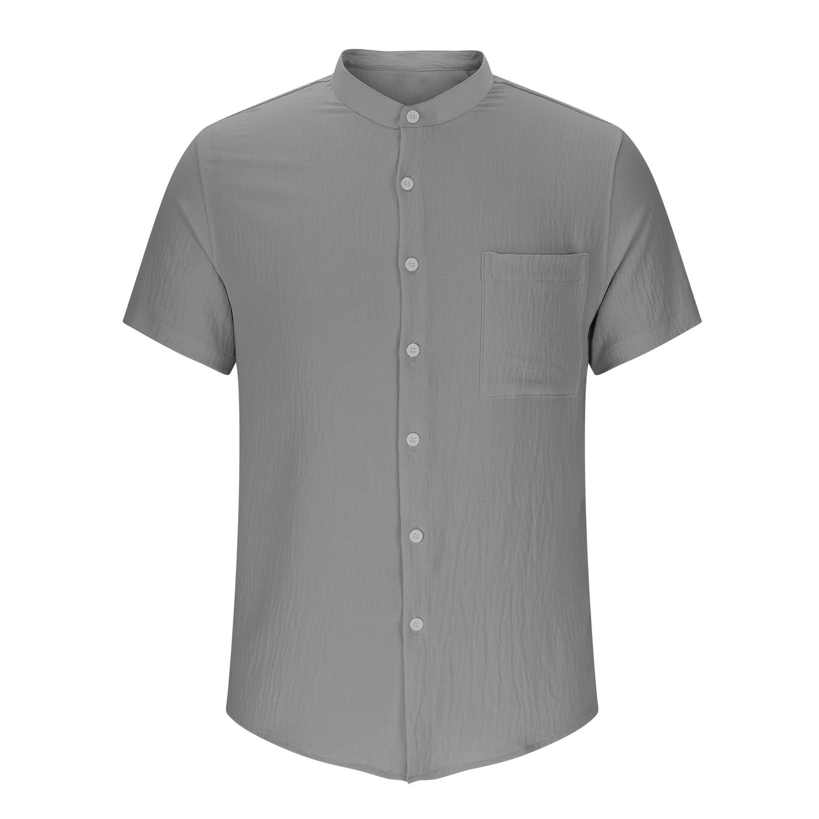 Luxury Shirts Men Stylish Casual Business Shirt Mens Hawaiian style plus size loose casual stand up collar casual short sleeved shirt