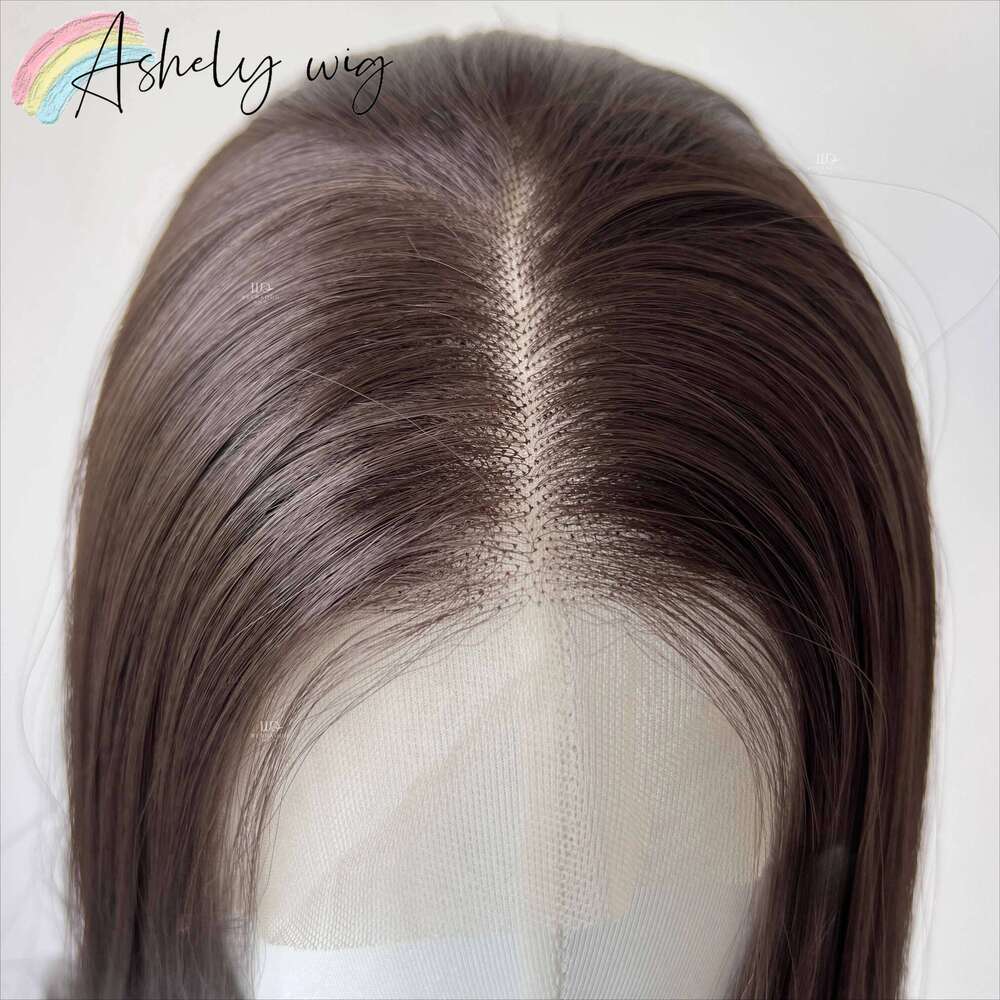 Dark For Women Cold Brown Hand-Hooked Wig Hair Synthetic Wigs High Quality Short Lace Front
