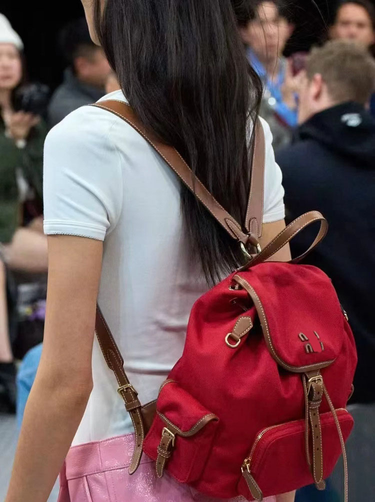 School Bags Brand Letter Design Backpack For Women Versatile Contrast Color Patchwork Double Shoulder Straps Backbag College Portable Purse