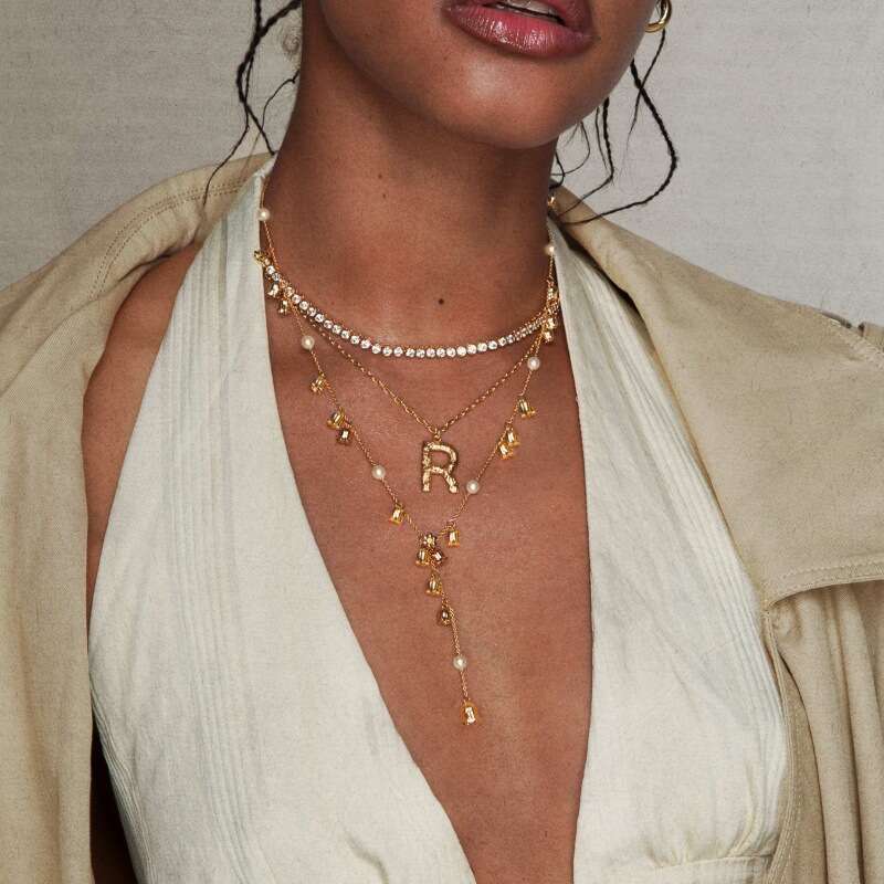 designer Elegant Pendant Versatile Clavicle Niche Internet Celebrity Necklace Sweater Chain Neck