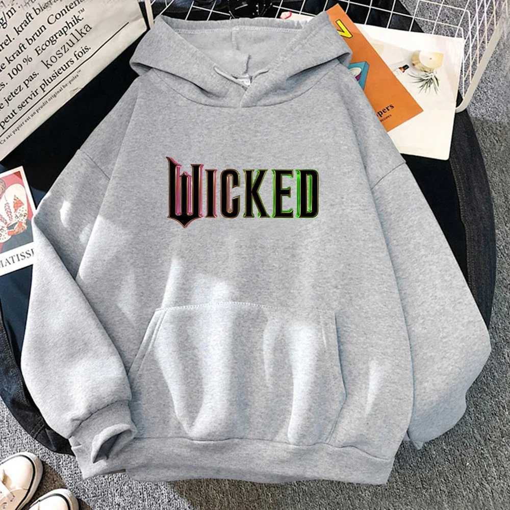Movie Wicked Hoodie Hot Fashion Women Aesthetic Letter Shiz University Hoodie Unisex Vintage Elphaba Glinda Pullover Sweatshirts XJ250717