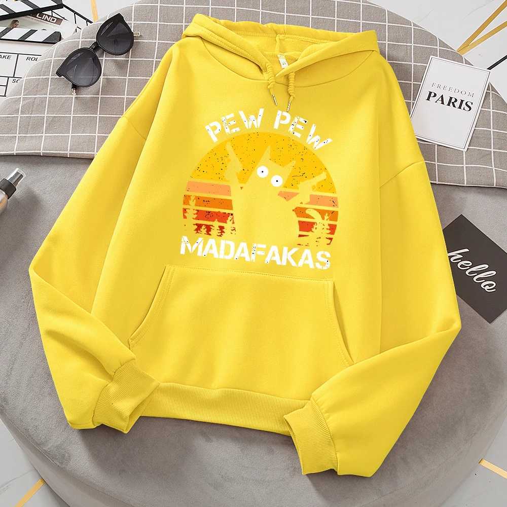 100% Cotton Sweatshirt With Two Guns Hoodies Women Casual Fashion All Match Hoodie Fce Warm New Pullovers Harajuku Trend Hooded XJ250717