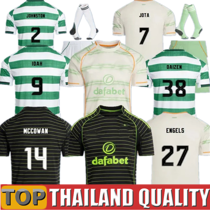 JOTA Irish Origins celticfc jerseys 25 26 Soccer Jerseys REO KUHN CARTER-VICKERS McCOWAN MCGREGOR 2025 2026 DAIZEN BAIN Football Shirt Goalkeeper Men Kids Kit