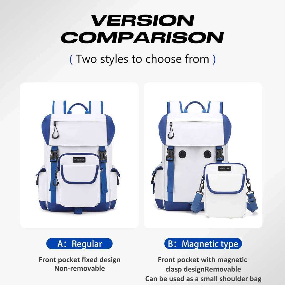 School Men For Removable With Shoulder 14Inch Laptop Backpacks Women Travel Backpack Bags Male