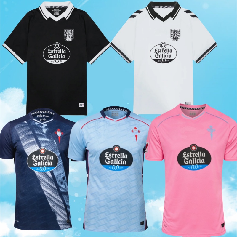 2025 2026 Celta de Vigo Soccer Jerseys STRAND LARSEN BAMBA Paciencia FRAN BELTRAN IAGO ASPAS Gabri Veiga MINGUEZA HUGO MALLO home 25 26 football shirt