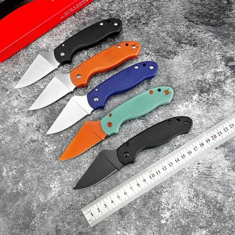 C223 Para 3 Lightweight Bearing Folding Knife 8Cr13Mov Blade Nylon Fiberglass Handle Outdoor Pocket EDC Tool for Camping Fishing S250718