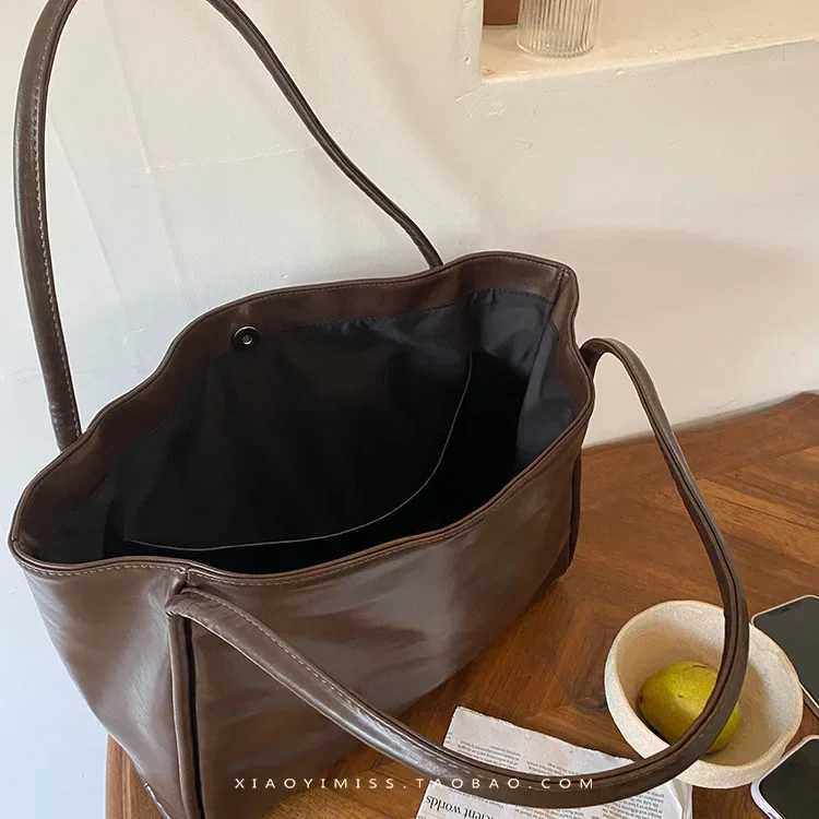 Korean Design Wens Casual Large Handbag Tote Bag NicheDesignVersatile High Capacity Single Shoulder Underarm Bag Y250718
