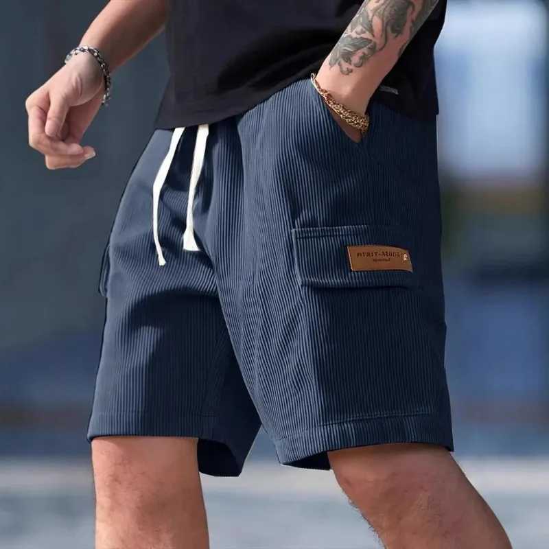 American Mens Shorts Summer Striped Loose Casual Shorts Versatile Tide American Style Five-minute Pants Fashion Shorts W250718