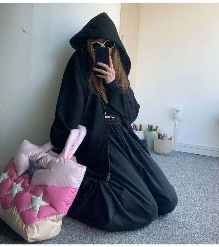 Shoulder Bags For Women Star Cute Quilted Tote Contast Color Pink And Purple Love High Capacity All Match Cotton Soft Fashion