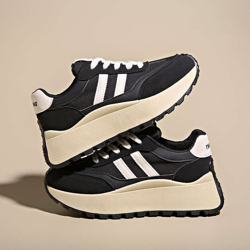 2025 Spring New Korean Style Free shipping Ins Women's Student Thick-Soled Dad Height Increasing Sports Casual Shoes BN002