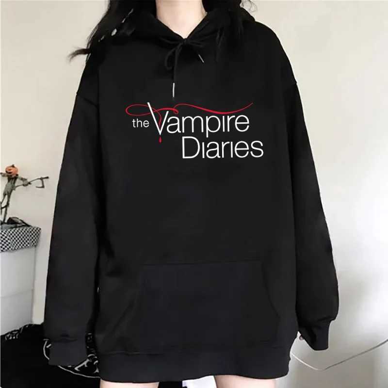 New The Vampire Diaries Print Hoodie Women Men Casual Tops Autumn And Winter Sweatshirts Long Sleeve Harajuku Pullover XJ250717