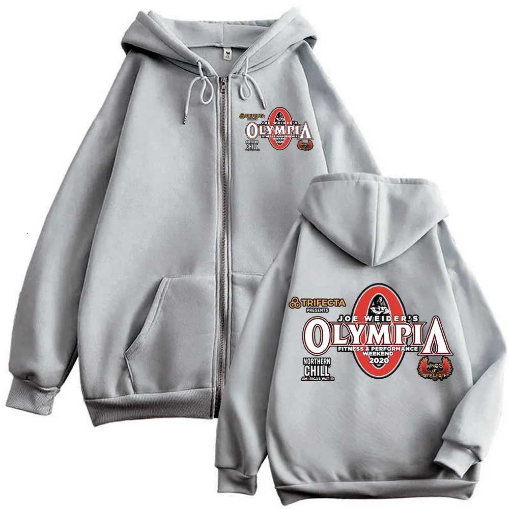 Limited Olympia Fitness Merch Zipper Hoodies Men Women High Quality Fashion Zip Up Sweatshirts Casual Oversized Jacket Pullovers X250718