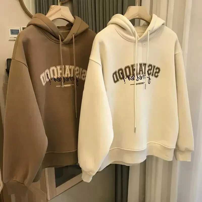 American Retro Wide Print Womens Sweatshirt for Autumn and Winter Casual Top New Style Fun and Beautiful XJ250717