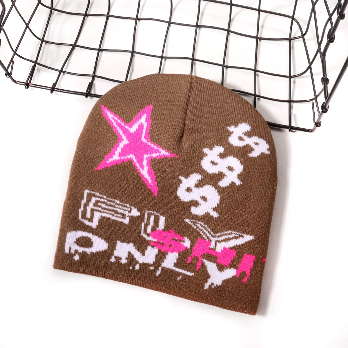 Multicolour Stars Elastic Turban Cap Daily Life Knitted Hat Millennium Hip-Hop Style Winter Hat Keep Warm Beanie Trilby 250717