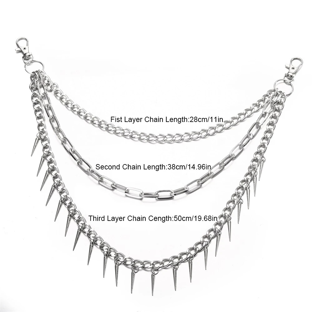 Punk Pants Chains Belt Chain for Man Women Jean Trousers Chains Goth Jewelry Gothic Emo Scene Accessories 250715