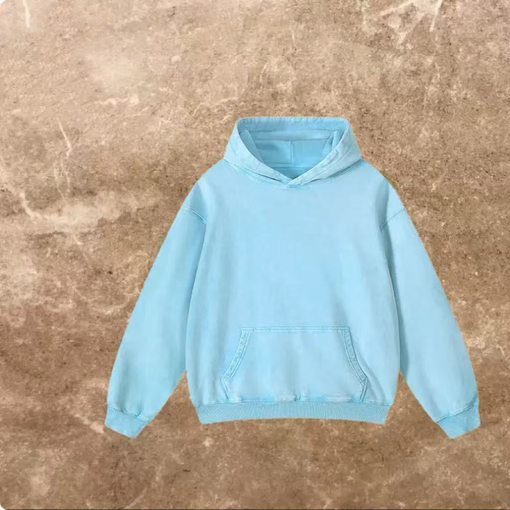 Gradient Color Hooded Sweater Stylish Loose Coat for Spring and Autumn Wear Versatile Top for Men and Women L251018W48J