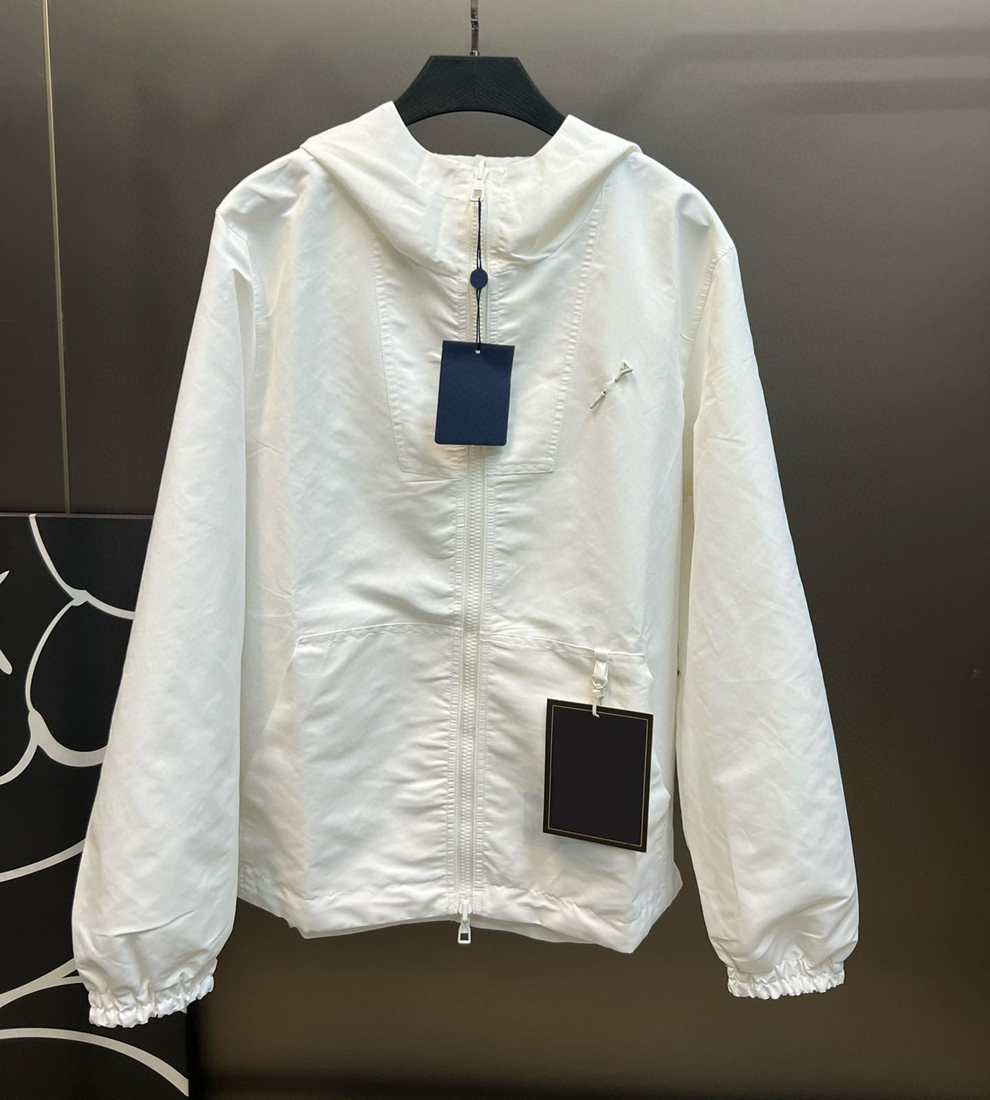 Men's plus size Outerwear & Coats Jackets Water Resistant Quick Dry Thin Skin Windbreaker Hoodies Sun Proof Jackets Reflective plus size S-XL 355G33