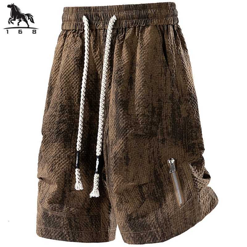 6XL 7XL 8XL Mens Shorts New Summer Mens Shorts Solid Color Casual Sports Pants Five-Point Fitness Sports Pants Work Shorts W250718