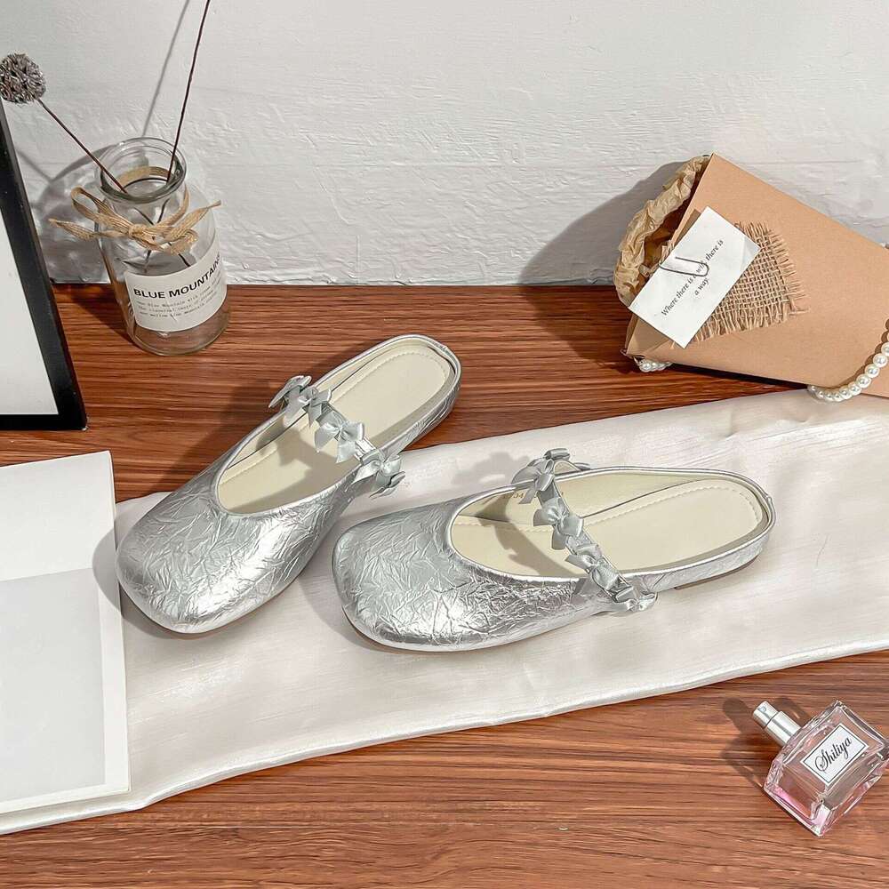 2025 Summer New Fairy Style Thick-Soled Women's Fashion Casual Mules Slip-On Lazy Shoes