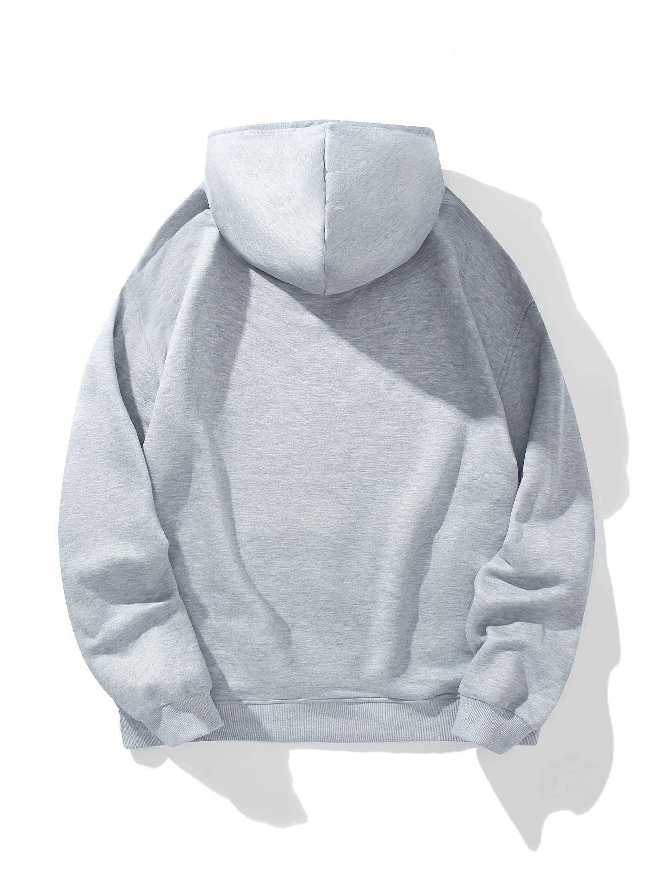 Mens Casual Hooded Sweatshirt with England Flag Print - Winter Pullover Regular Fit Hoodie for Casual Attire Sweater Hoodie XJ250714