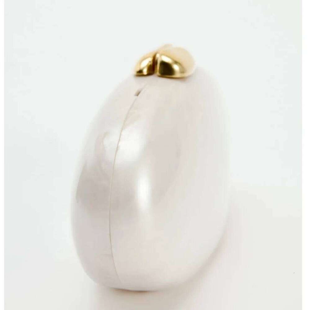 Pearl Shell Brand Bag Metal Clasp Women Shoulder Snake Chain Acrylic Box Clutches Lady Party Wedding Evening Egg Handbag Purse