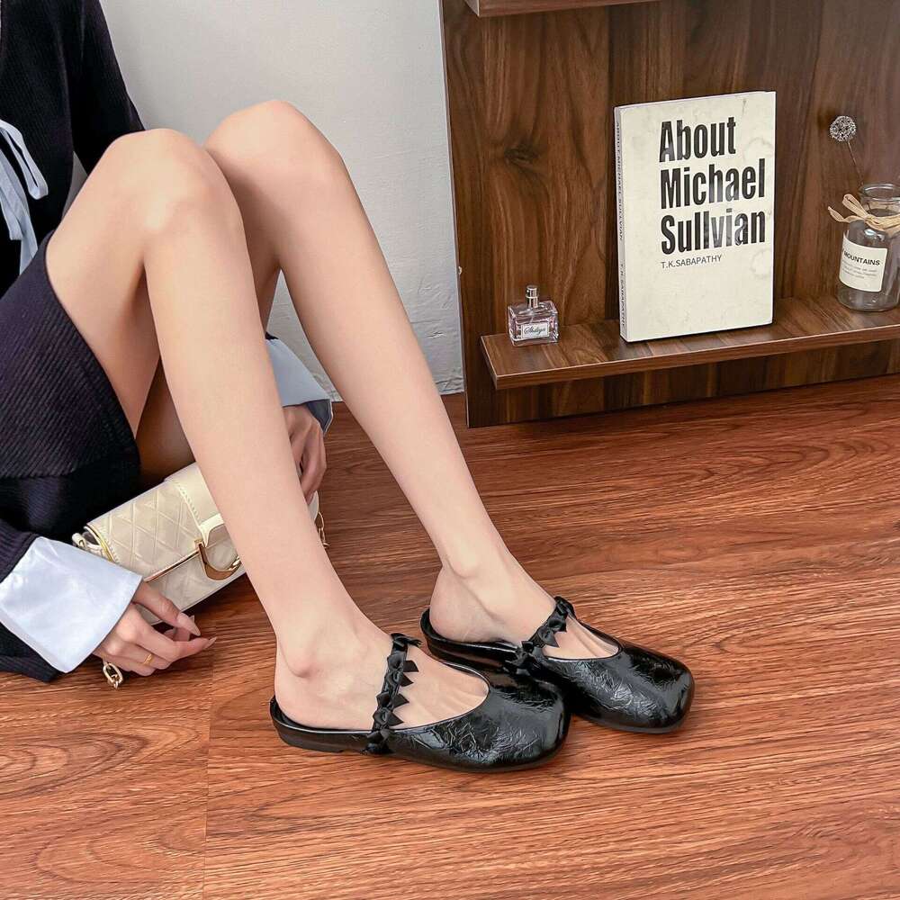 2025 Summer New Fairy Style Thick-Soled Women's Fashion Casual Mules Slip-On Lazy Shoes