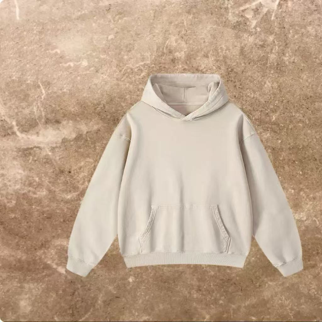 Gradient Color Hooded Sweater Stylish Loose Coat for Spring and Autumn Wear Versatile Top for Men and Women L251018W48J