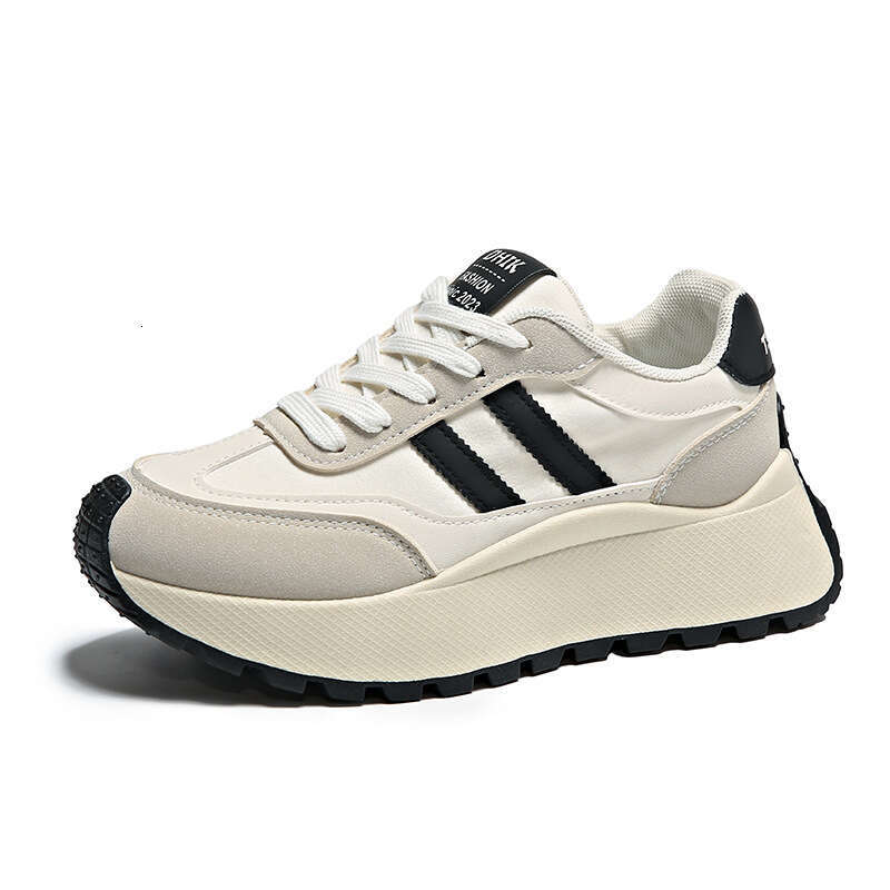 2025 Spring New Korean Style Free shipping Ins Women's Student Thick-Soled Dad Height Increasing Sports Casual Shoes BN002