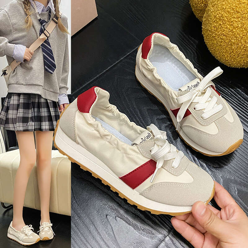 Free shipping 2025 White Sneakers for Women Summer New Korean Style Ins Trend Women's Shoes Casual Sports Versatile Slippers JCF212