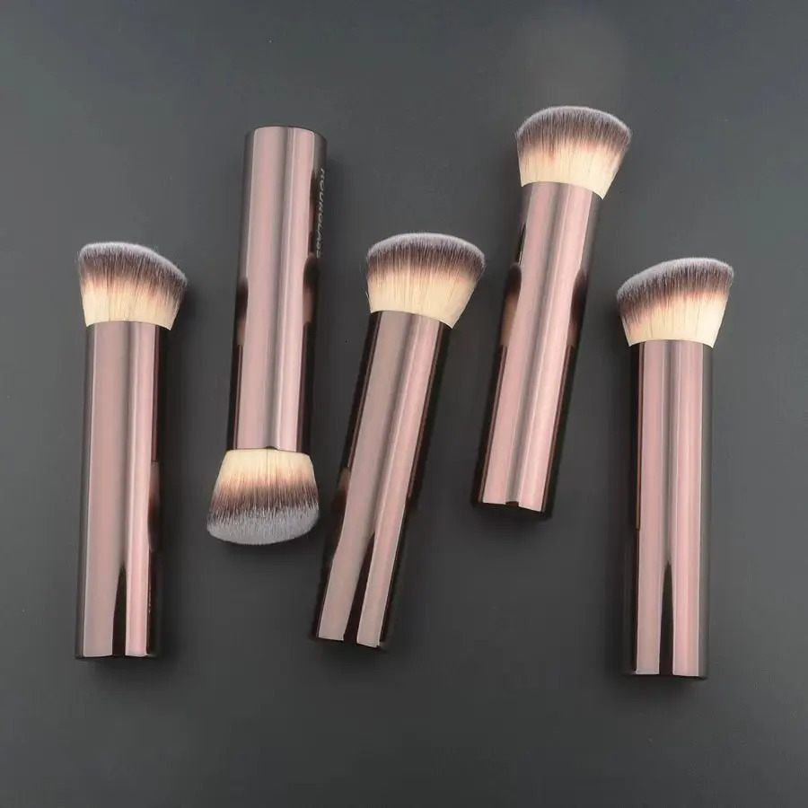 1pcs Angled Foundation Makeup Brush Powder Make Up Brushes Metal Handle Aluminum Tube Hourglass High quality cosmetic 250714