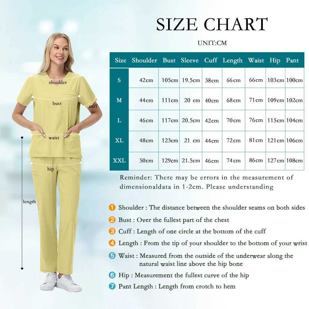 Hot Sale Soft Polyester Hospital Doctor Scrubs Nurses Accessories Nursing Articles Dental Scrub Pet Store Veterinary Uniform New Z250718