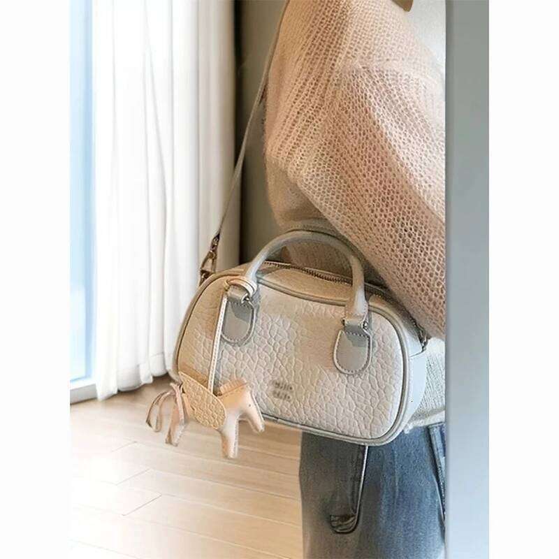 ZAR Brand Boston Sle Crossbody Pillow Handbag Women's Small Square Soft PU Leather Casual Oulder Bag For Youth