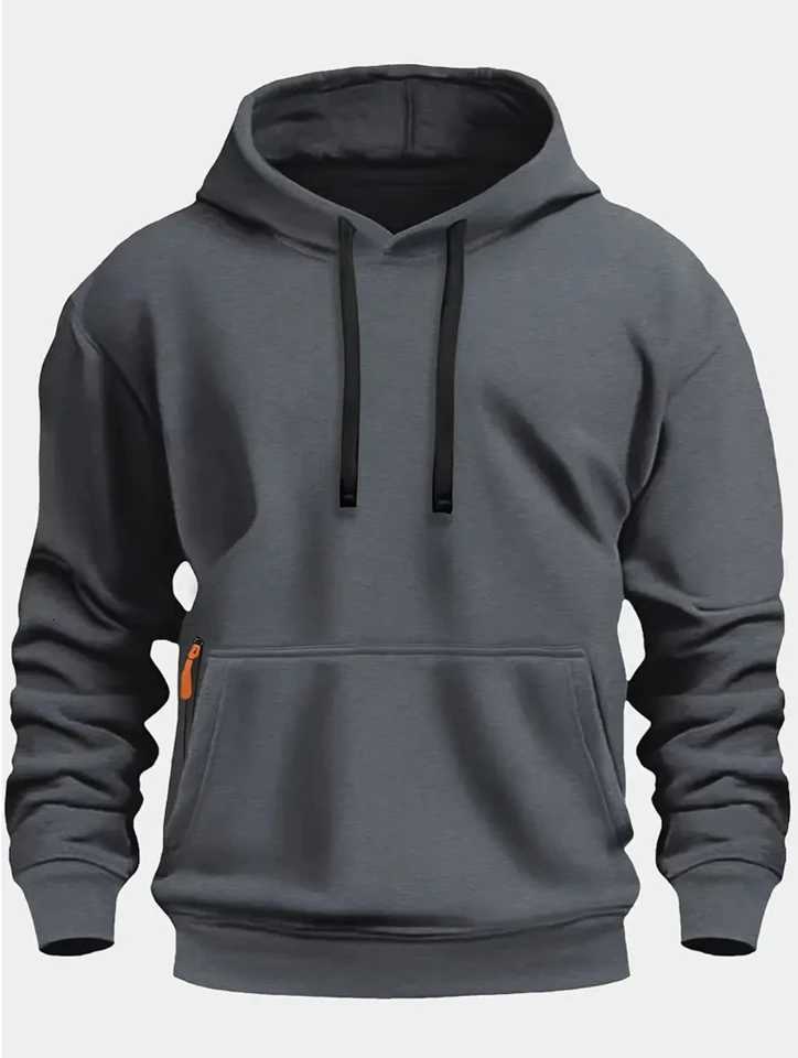 2025 Mens Hooded Hoodie Spring and Autumn Style Trendy Hooded Casual Sports Fashion for Young Men Comfortable and Versatile XJ250714