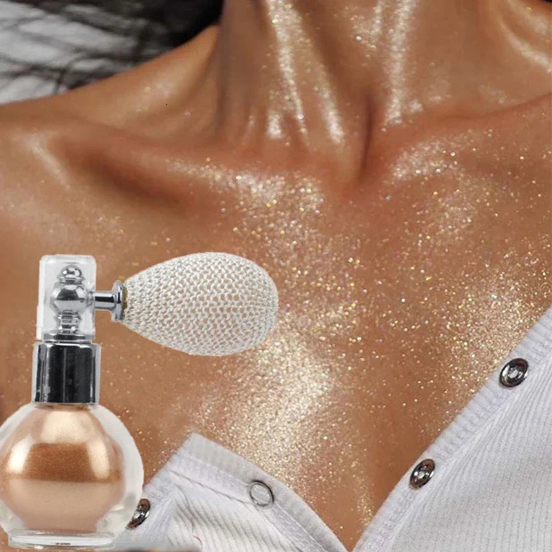 Diamond Highlighter Powder Spray Waterproof High Gloss Glitter Body Bronzer Highlight Powder Face Contour Makeup 250717